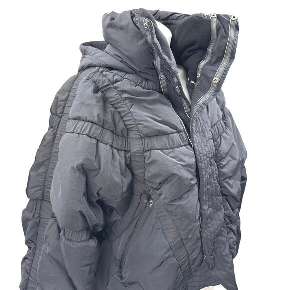 NEW Free People Women's Black Hooded Hoodie Winter Ski Puffer Coat Jacket Sz XS - Picture 5 of 8